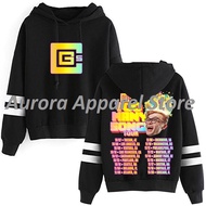CG5 Too Many Songs Tour 2025 商品连帽衫无口袋双杠袖街头运动衫