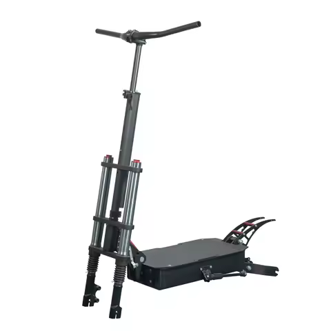 Front Hydraulic Fork Suspension Electric Scooter Chassis Empty Structure Rear Suspension Foldable Cu