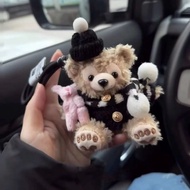 Dopamine Cute Duffy Car Keychain Bag Decoration Pendant Holiday Gift Decoration Bag Pendant