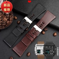 Watch Strap Men's Large Watch Strap Suitable for Feike Dissay DZ7396DZ1206DZ1399DZ1405 Genuine Leath