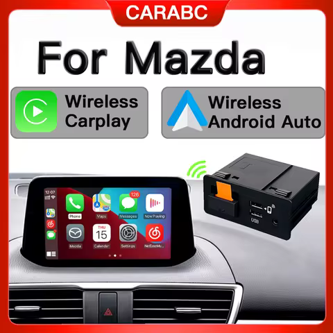P2 Wired or P3 Wireless Carplay Android auto Adapter For Retrofit Mazda 2 3 6 CX3 CX5 CX8 MX5 USB HU
