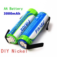 private.❃✿3000mAh AA Battery 1.2 v Rechargeable NiMH 14430 with Solder Pins for DIY Electric Razor T