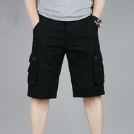 Cargo Shorts Men Summer Casual Mulit-Pocket Shorts  Men Joggers Shorts Trousers Men Breathable Big T