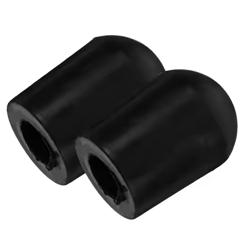 2Pcs Double Bass Endpin Black Rubber Protection Caps Shock Absorbing End Pin Stoppers for Stable Pla