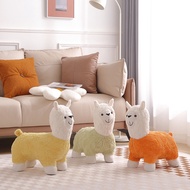 Cute Alpaca Chair Living Room Shoe Changing Stool Children's Sofa Leisure Chair Cartoon Birthday Gif