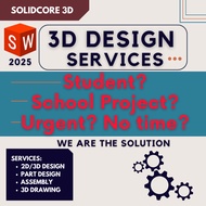 SolidWorks 2D/3D CAD Design Service – Precision Part & Assembly Modeling