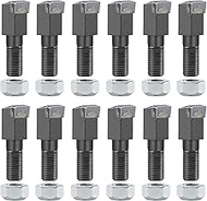 12 Pack 2-7/8"Lx11/16"W with 5/8"-18 Nuts Stump Grinder Teeth Compatible with Woodland Mills WG28 WG