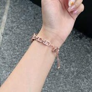 1pc Women's Summer Vacation Style Diamond Hollow Metal Chain Strap, Compatible With Huawei Band 8 Pr