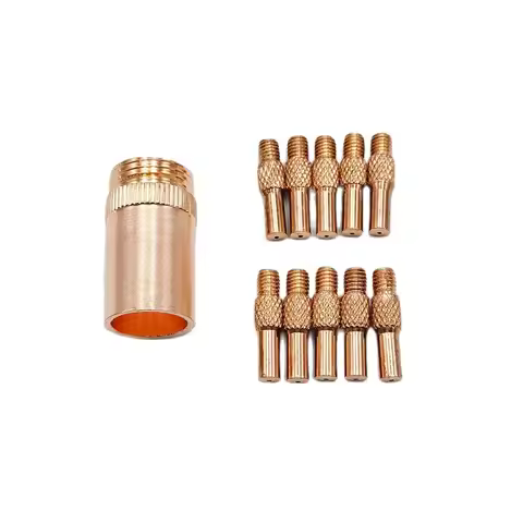 NBC200 NBC-200 NBC-200A Consumables E-Cu Nozzle Contact Tip For MIG Spool Gun Push Pull Feeder Alumi