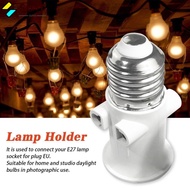 SUYO E27 EU LED Bulb Adapter, Lamp Adapter E27 Socket Light Bulb EU Plug Connector,  Plug Connector 