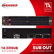 Titanium Audio 231 SUB Graphic Equalizer Dual 31 Band EQ Sub out | TA 231