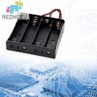 [Redkeev.my] 1 2 3 4 Slot 18650 Battery Storage Box Case Plastic Black for 18650 3.7V Battery