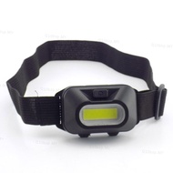 Mini COB LED Headlamp 3-modes Head Light Lamp Torch 3xAAA Battery Headlight for Outdoor Camping Ridi