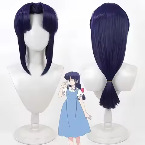 Ranma 1/2 Akane Tendo Cosplay Wig Anime Game Roleplay Party Costume Prop Heat Resistant Synthetic Ha