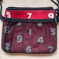 Sou Sou x poketle 紅色 十數 斜揹包 95%新