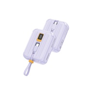 PISEN พาวเวอร์แบงค์ TS-D364 Power Tiny 30W 10000mAh Dual-cable Quick charging powerbank White One