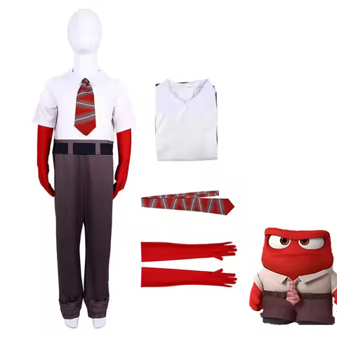 Inside Out Cosplay Costume Inside Out 2 Cartoon Anger Fear Sadness Anxiety Halloween Carnival Party 