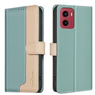 全城熱賣 - 適用於Motorola Moto G05 BF33款 拼色防盜刷手機皮套（綠色）