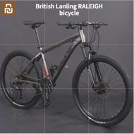 Youpin British Lanling RALEIGH mountain bike  aluminum alloy mountain bike adult junior high school students men and women off-road variable speed bicycle gift &amp; 有品 英国兰令  铝合金山地自行车成人初中生男女越野变速自行车