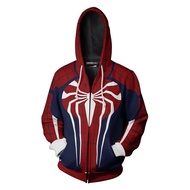 Miles Morales Hoodie Peter Parker Costume Cosplay Spider Man Zip Jacket