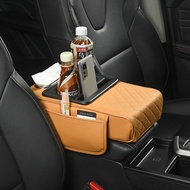 Car Armrest Box Pad Heightening Pad Tissue Box Storage Bag Water Cup Holder Multifunctional Armrest 