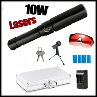 ปากกาเลเซอร์สีน้ำเงิน 30W กำลังไฟฟ้าสูง ไฟเลเซอร์สำหรับกลางแจ้ง กันกล้องถ่ายรูป ไฟเลเซอร์แบบชาร์จได้