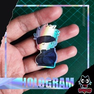 Jujutsu Kaisen Satoru Gojo Chibi Anime Hologram Sticker