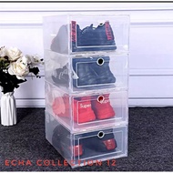 🔥 Hot Sale🔥Ready Stock Transparent Plastic Shoe Box Stack-able Shoe Box| Foldable Shoe Box
