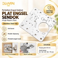 TAFFHOME Door Hinge Plate Damage Spoon Repair Cabinet Hinge Repair Plate