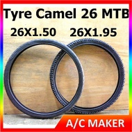 Tyre Tube Bicycle MTB Camel 26X1.50 26X1.95 Tayar Tuib Basikal Mountain Bike 26 Inci Jenama Camel