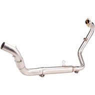 Motorcycle Front Connect Tube Head Link Exhaust Pipe Stainless Steel For Zontes ZT310R 310T 310X 2021-2022