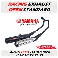 YAMAHA LC135 4S &amp; 5S V1 V2 V3 V4 V5 V6 V7 LAGENDA115 SRL115 FI APIDO OPEN STANDARD RACING EXHAUST LC135 EXB005 EXSR003