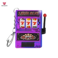 Keychain Funny Mini Slot Machine Simple Fashion Trend Gaming Machine Toy for Charm Gift Luck Fruit S