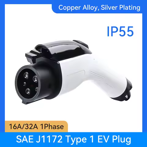 Type 1 EVs Female EV Charger Plug 1 Phase 16A SAE J1772 EV Charger Connector for Electric Vehicle Co