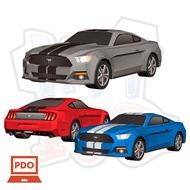 Ford Mustang GT 2015 paper model