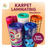 Karpet Spon Karakter ukuran 120x200 tebal 1,7 mm / Karpet Laminating / Tikar Karakter / Tikar lipat 