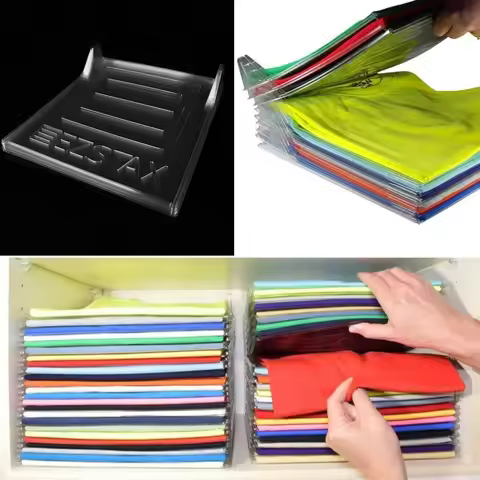 20 Pcs Creative Home Closet Clothes Folder Organizer Shirt Folder Documents Dividers T-Shirt Organiz