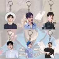明星周边偶像白敬亭钥匙扣挂件学生包挂件双面亚克力钥匙扣礼品Star Surrounding Idol Bai Jingting Keychain Pendant Learning怪兽玩具专卖店2024