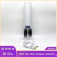 New 5G 10-12dBi Dual 600-6000MHz 3G/4G/5G LTE Omni Directional Outdoor Wifi Antenna For Router Two S