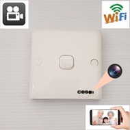 CA200 偽裝牆身燈掣針孔攝錄監控鏡頭 DVR攝錄機 WiFi 搖控拍攝 錄音 拍照 Live stream 鏡頭隱藏 wifi wall switch security spy nanny  ca