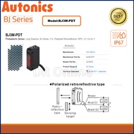 Autonics Photoelectric Sensor BJ3M-PDT RETROREFLEC POLAR ~ 3M ~ T/O  12-24VDC NPN ~ BJ3M-PDT