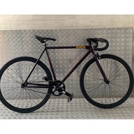 Cranston Fixie  Fixed Gear Bicycle. . Single Speed Bike .Cruz edition .  Purple .With Brak