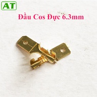 Male connector, 6.3mm wire connector