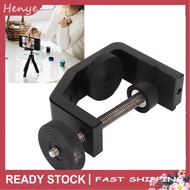 henye Universal C Clamp With 1/4 Thread Hole Heavy Duty Metal Adjustable for Tables Desk Mount Deskt
