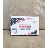 Crafters Index Card 4x6"/5x8" Unruled/Plain (No Lines) 180gsm by 100s