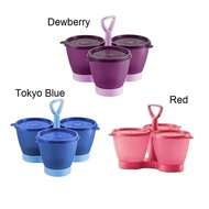 Tupperware Blossom Condimate With One Touch Seal 250ml each bowl/Condimate Set/ Food Keeper
