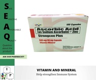 Vitamin C Sodium Ascorbate + Zinc 1 box (100 capsules) Xtracee Plus (counterpart of immunopro,