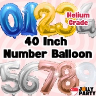 40 Inch Helium Inflatable Big Number Balloon Birthday Balloon for Party Decoration