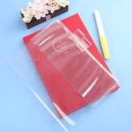 Chuyu A5/25K透明雙筆插書套/日誌手札手帳適用(無後口袋)