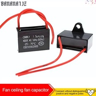 BANANA1JZ Capacitor, 450V 1/1.2/1.5/2/2.5/3/3.5/4/5/6UF Start Capacitor, Motor Run Fan Ceiling Exhau